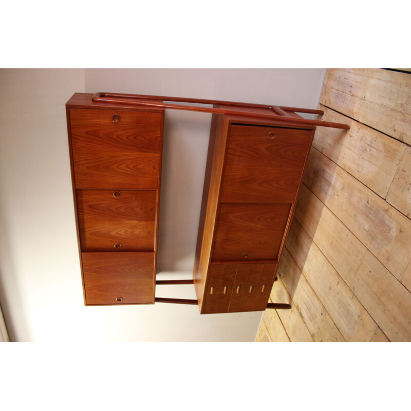 Vintage teak highboard from Gunni Omann Danish 1960s