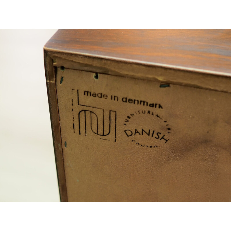 Vintage Hundevad chest of drawers scandinavian rosewood 1960