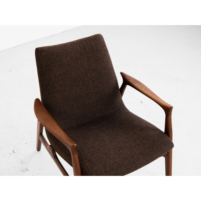 Midcentury armchair in teak by Arne Hovmand-Olsen for Mogens Kold Danish 1950s