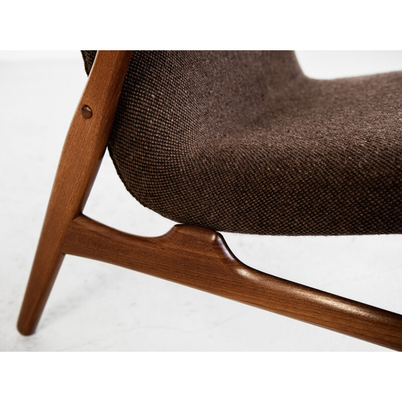 Midcentury armchair in teak by Arne Hovmand-Olsen for Mogens Kold Danish 1950s