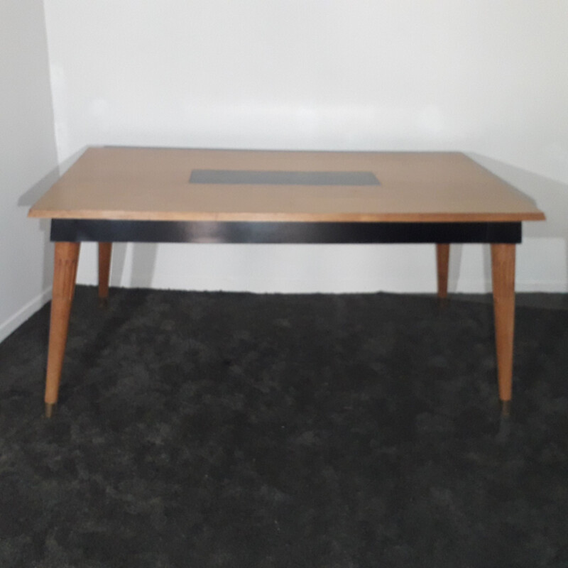 Vintage eiken tafel Gio Ponti 1950