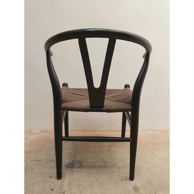 Vintage Chair CH24 Black Ebonized by Hans J. Wegner 1980