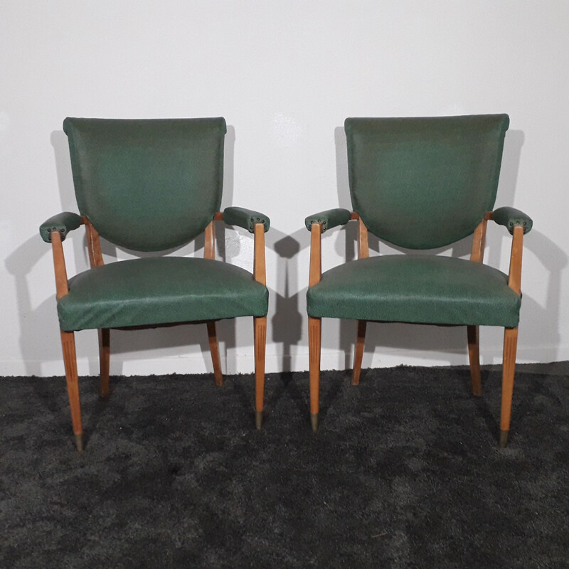 Pair of vintage armchairs Gio Ponti 1950