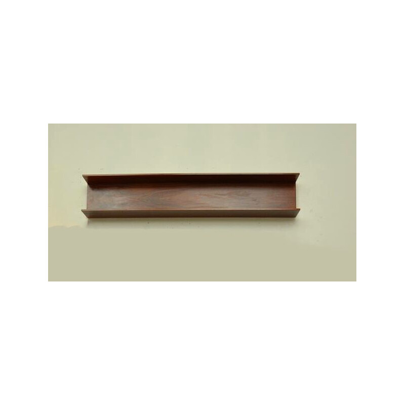 Vintage rosewood wall shelf by Wilhelm Renz.