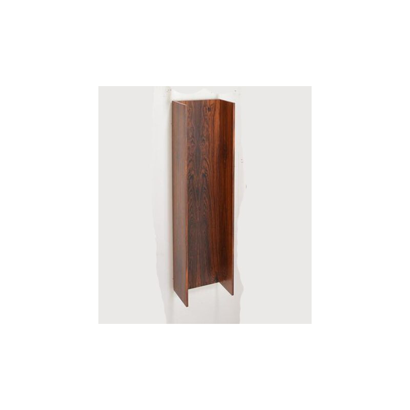 Vintage rosewood wall shelf by Wilhelm Renz.