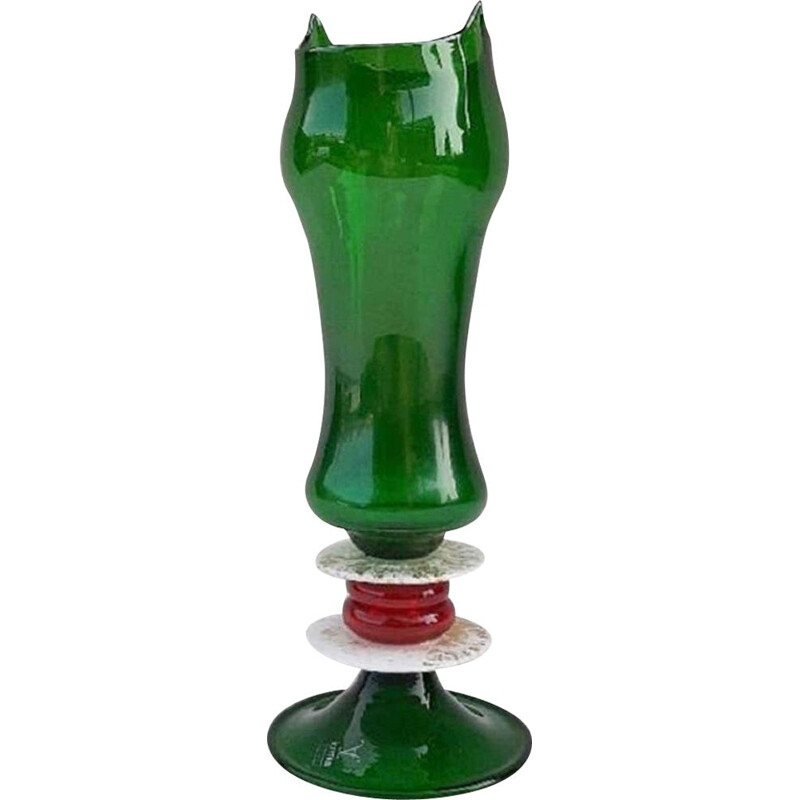 Vase 'Memphis' vintage par Ettore Sottsass pour Formia, 1985