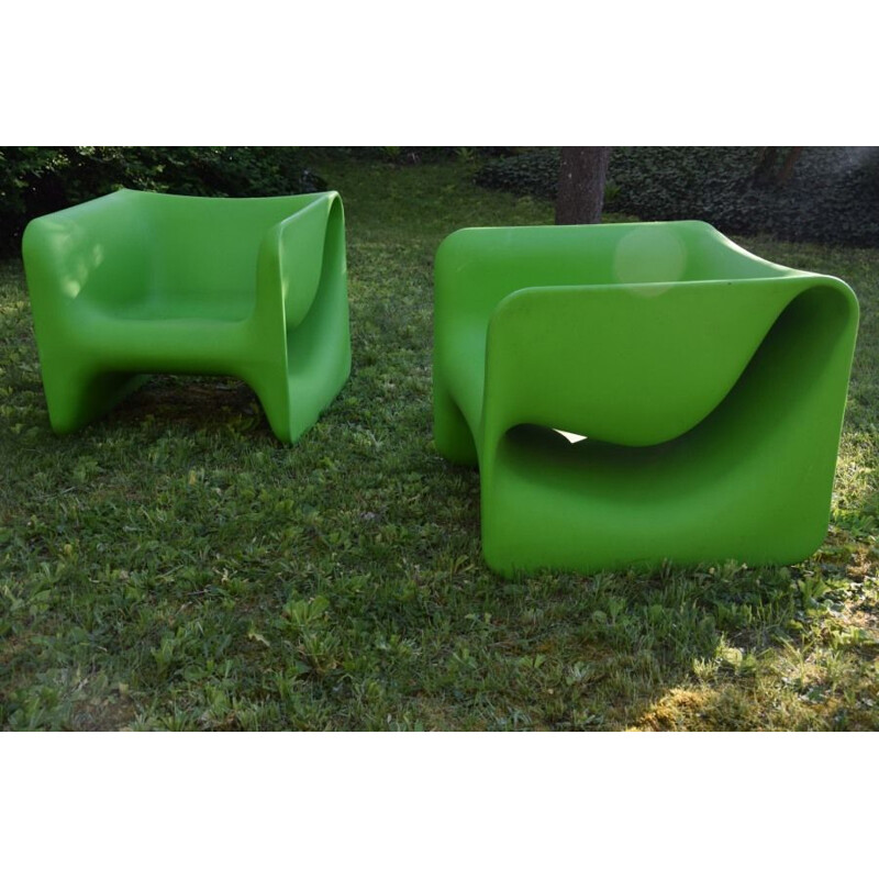 Vintage Kloe Cube Club Armchair Marco Acerbis Desalto