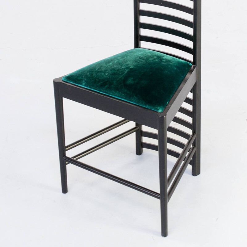 Vintage C.R. Mackintosh chair for Cassina 1st edition 1980s