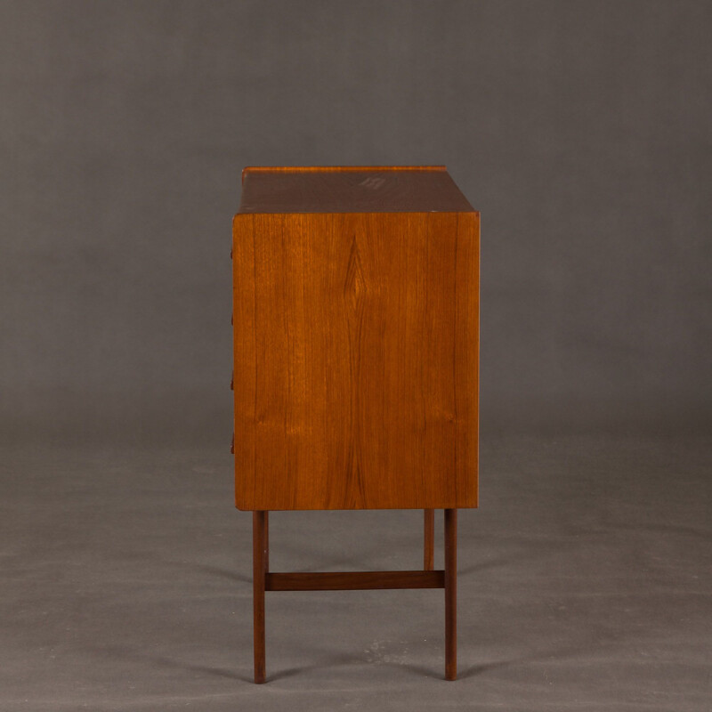 Vintage light teak chest of drawers, Denmark, 1960