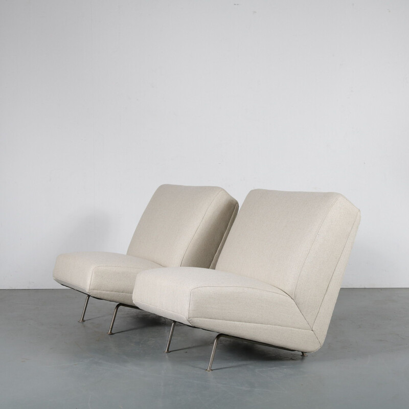Paire de fauteuils vintage ou canapé modulable de Theo Ruth pour Artifort 1950