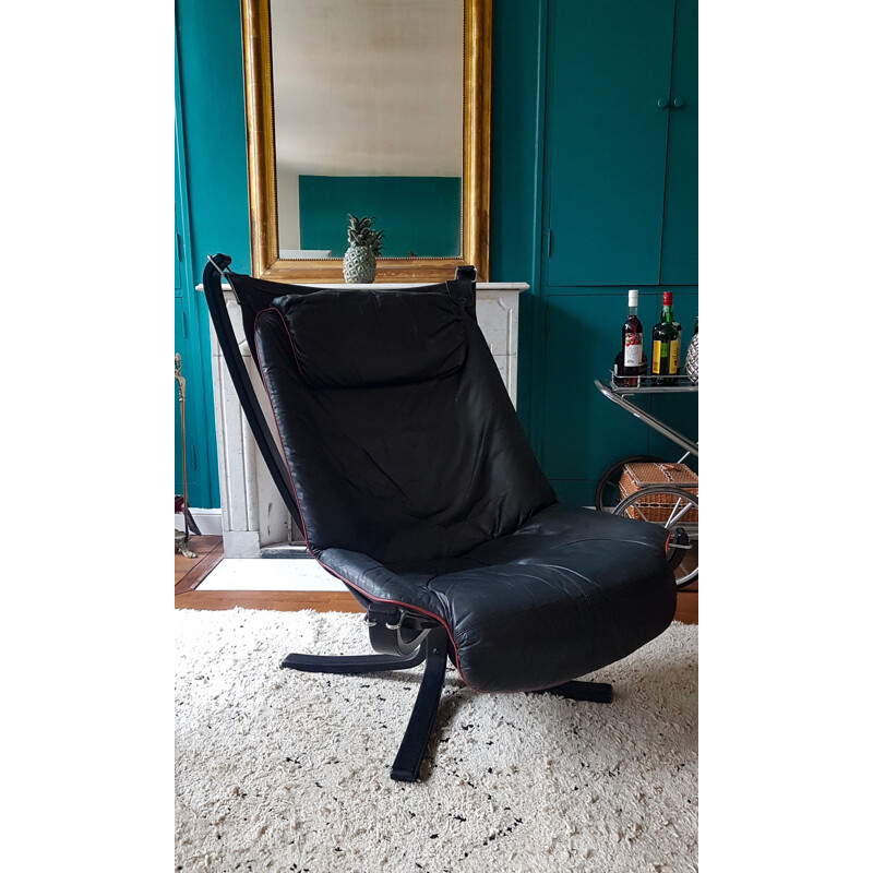 Cadeira de braços Vintage falcon da Sigurd Ressell para Vatne Møbler