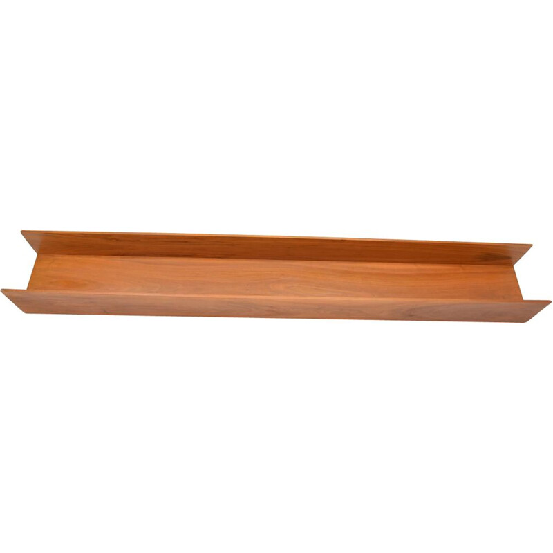 Vintage teak wall shelf by Wilhelm Renz. Dated 1960 