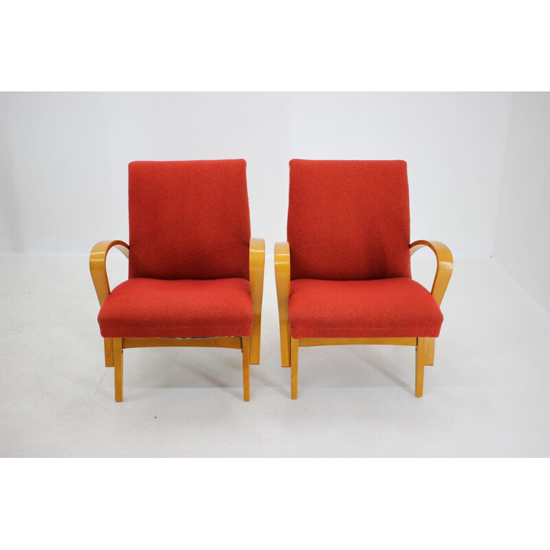 Pair of vintage armchairs by Frantisek Jirak, 1960s