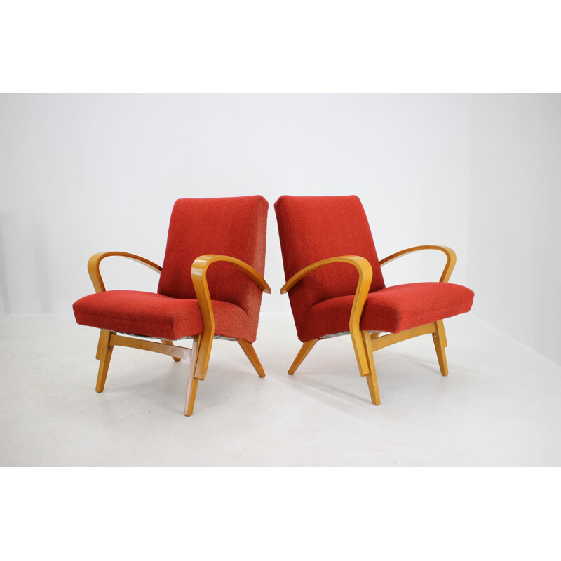 Pair of vintage armchairs by Frantisek Jirak, 1960s