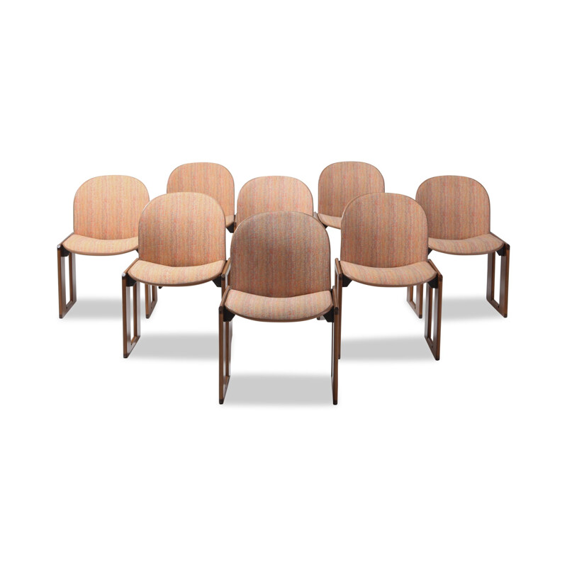 Set of 8 vintage chairs Model 121 by Afra and Tobia Scarpa for Cassina, Italy, 1965