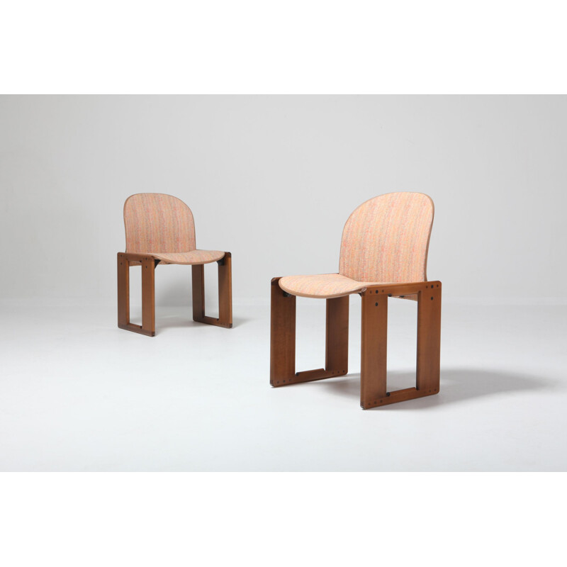 Set of 8 vintage chairs Model 121 by Afra and Tobia Scarpa for Cassina, Italy, 1965