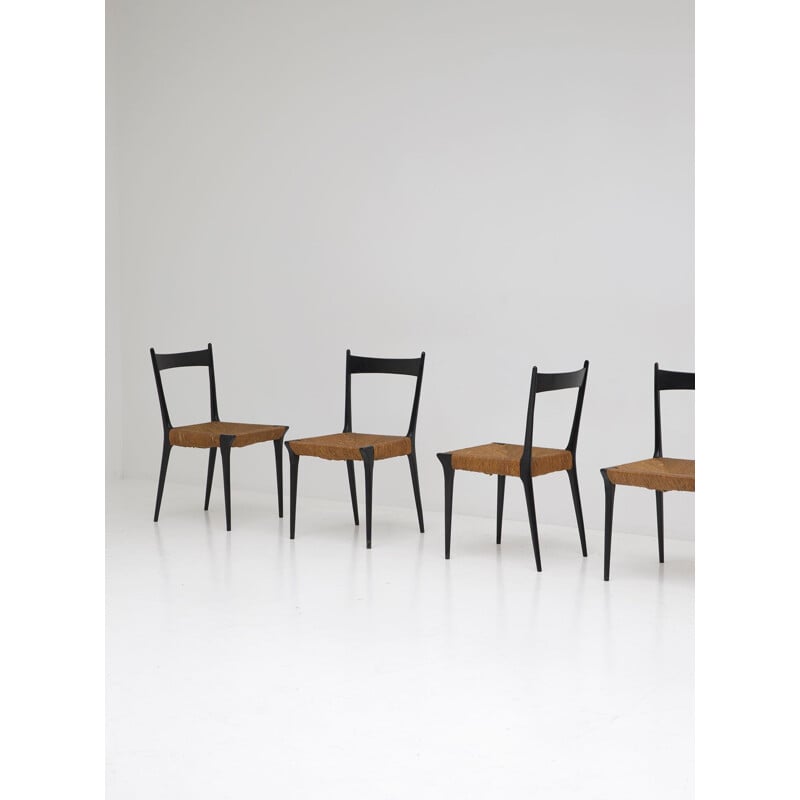 Ensemble de 6 chaises vintage d'Alfred Hendrickx pour Belform 1958