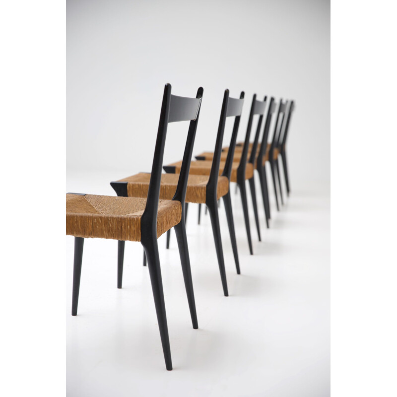 Ensemble de 6 chaises vintage d'Alfred Hendrickx pour Belform 1958