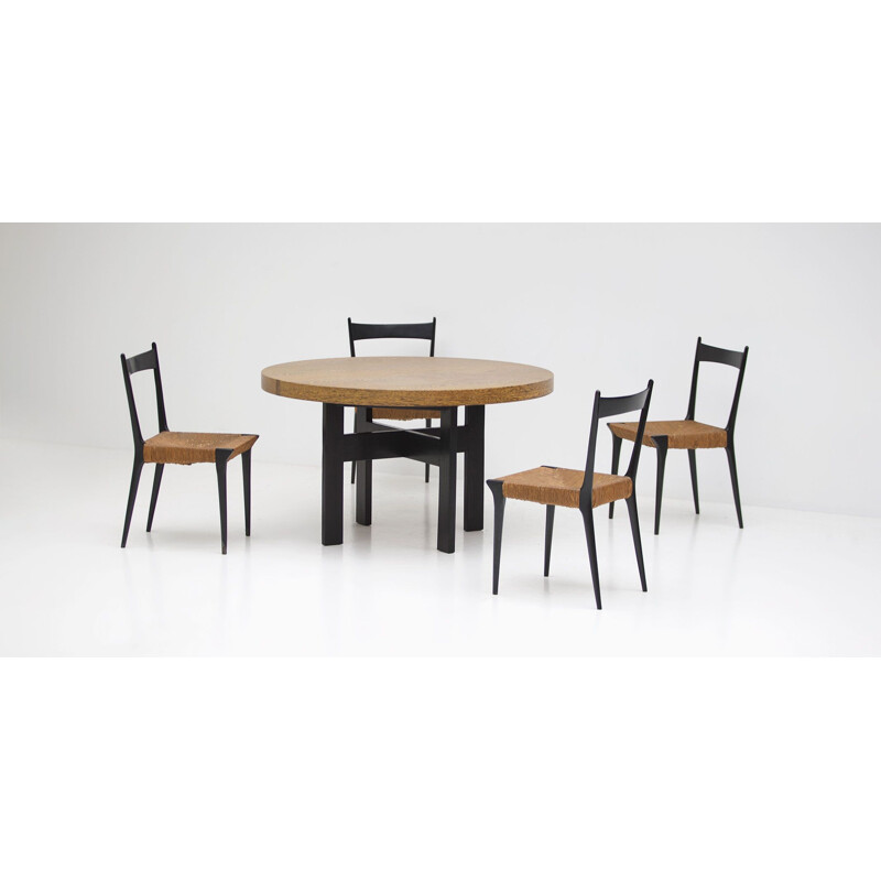 Set of 6 vintage chairs by Alfred Hendrickx for Belform 1958