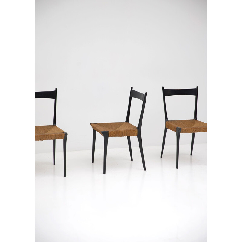 Set of 6 vintage chairs by Alfred Hendrickx for Belform 1958