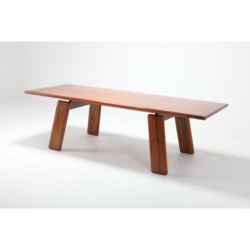 Vintage table by Afra and Tobia Scarpa in walnut 1980