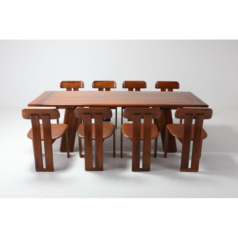 Vintage table by Afra and Tobia Scarpa in walnut 1980