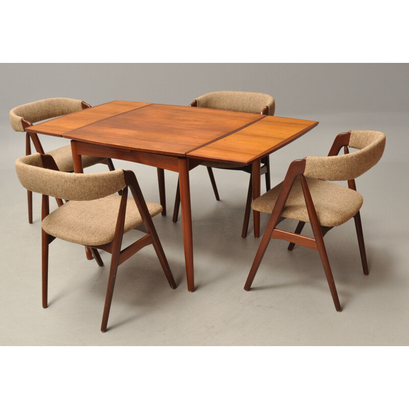 4 chairs vintage Danish, Kai KRISTIANSEN - 1960s