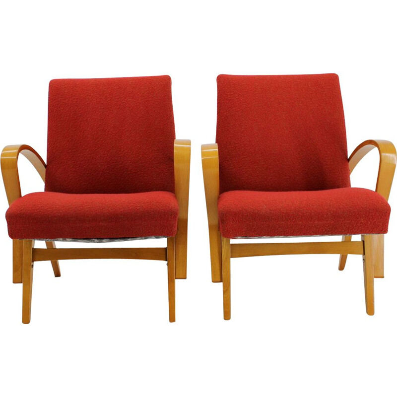 Pair of vintage armchairs by Frantisek Jirak, 1960s