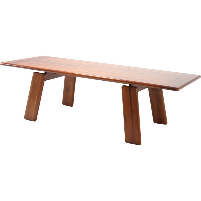 Vintage table by Afra and Tobia Scarpa in walnut 1980