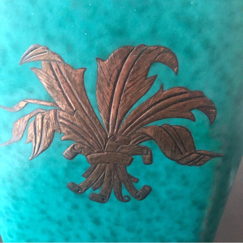Vase vintage Gustavsberg 'argenta' 1930