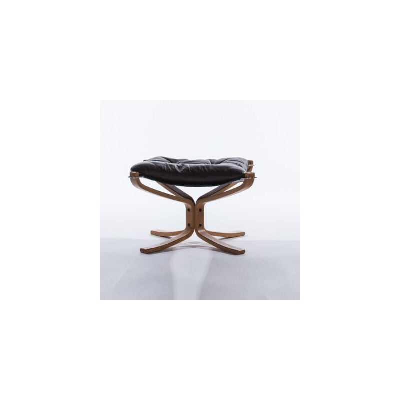 Vintage Falcon Stool (Blonde) by Sigurd Ressell and  Vatne Mobler 1970
