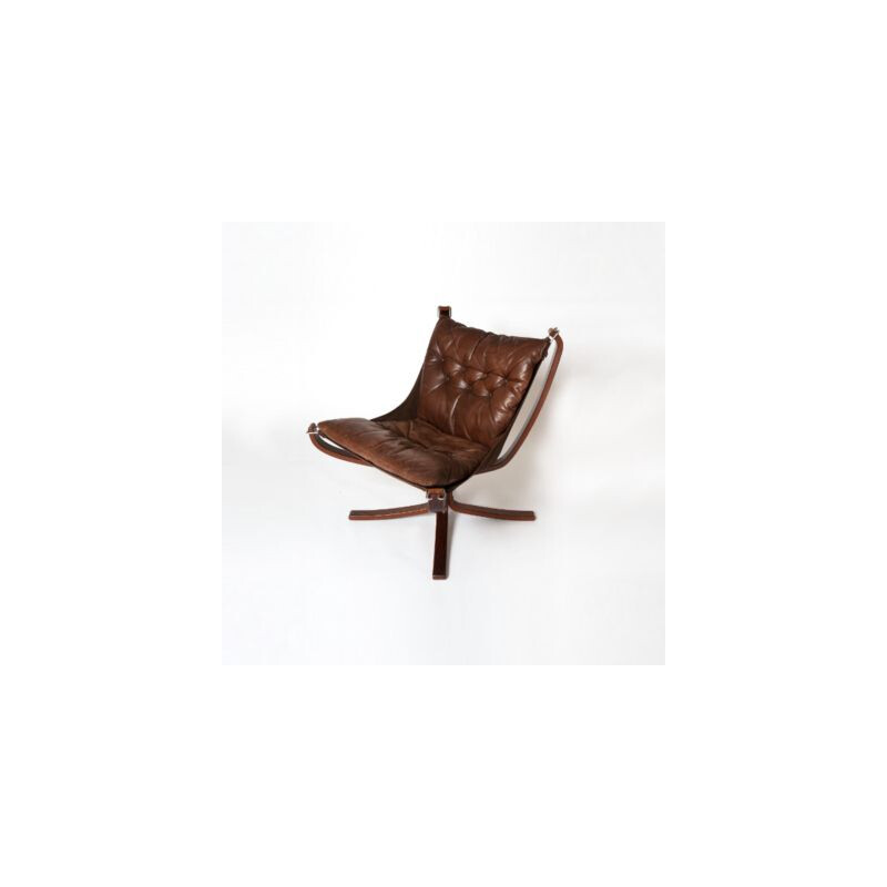 Falcon Chair mid century Low Back (Stained)  by Sigurd Ressell and Vatne Mobler 1970