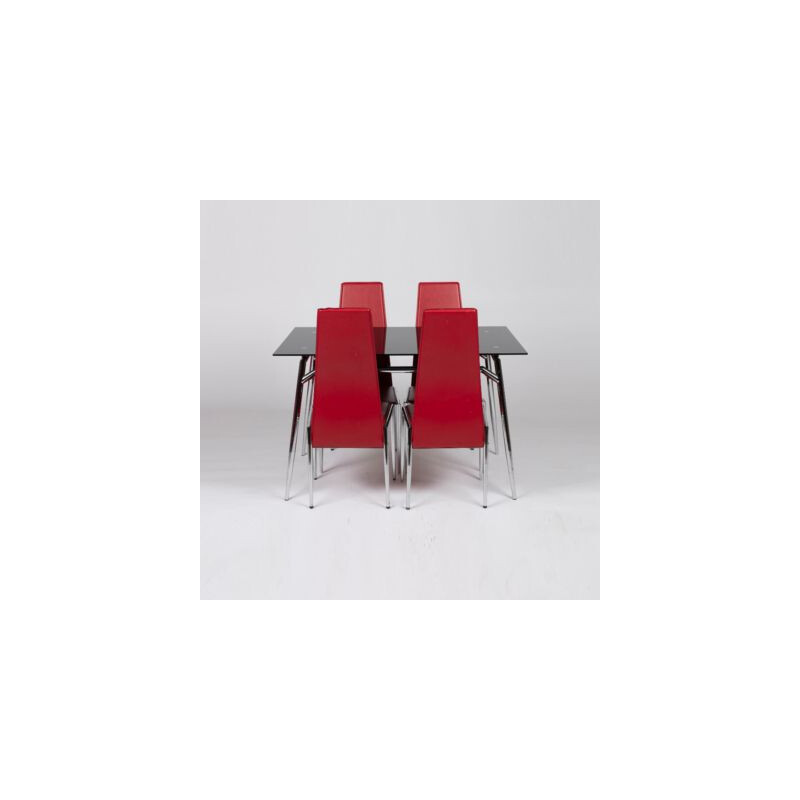 Table et chaises vintage de salle à manger