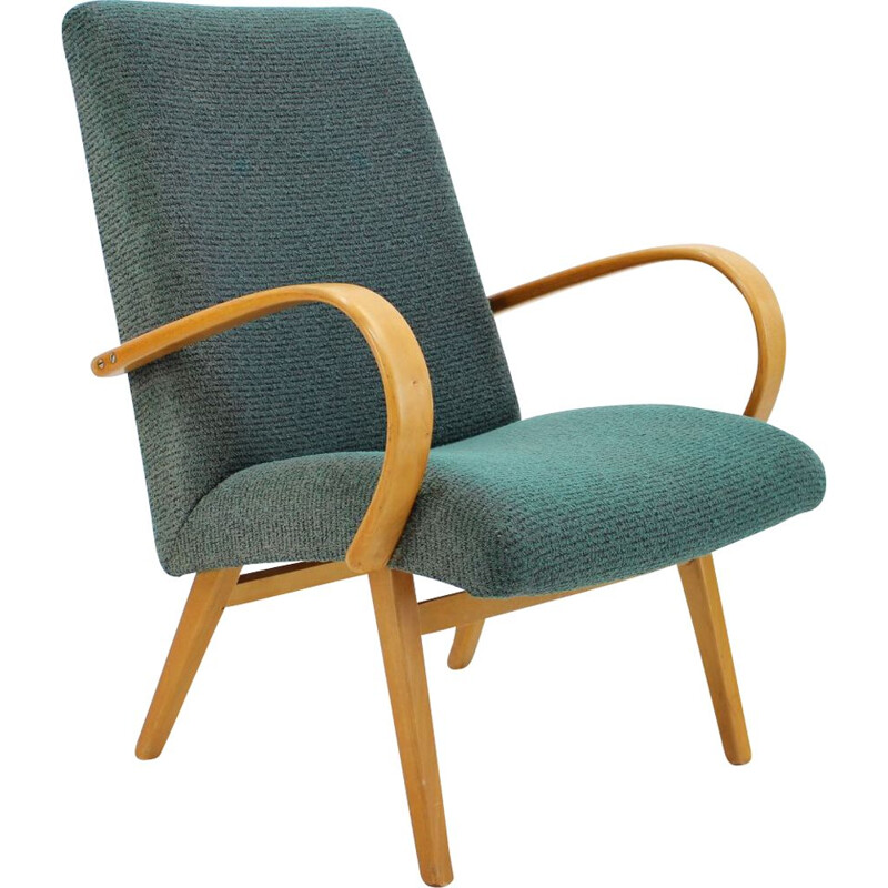 Fauteil lounge vintage ThonThonet Bentwood 1960