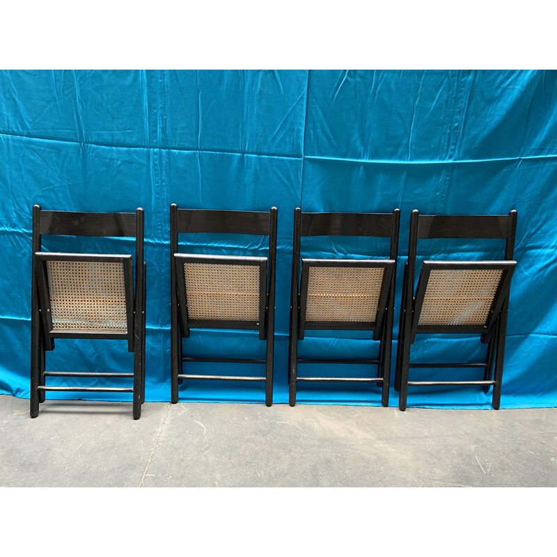 Set of 4 vintage folding chairs 1960