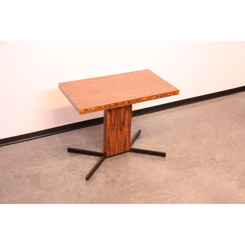 Vintage rotating side table in rosewood veneer - Germany - 1960s