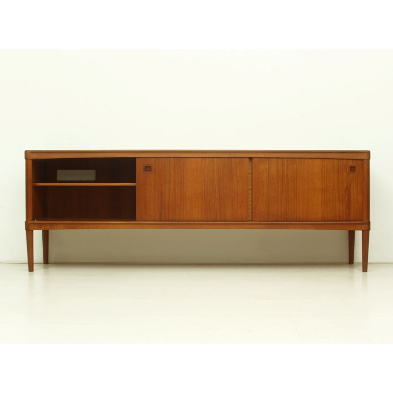 Vintage Teak Sideboard With Sliding Doors by Henry W. Klein for Bramin Møbler, Danish 1960s