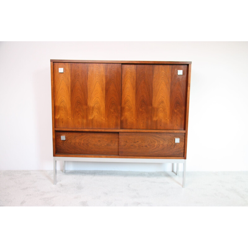 Vintage Highboard with bar - Alfred Hendrickx for Belform Rosewood - Belgium - 1960s