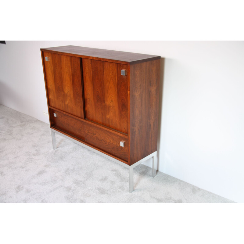 Vintage Highboard with bar - Alfred Hendrickx for Belform Rosewood - Belgium - 1960s