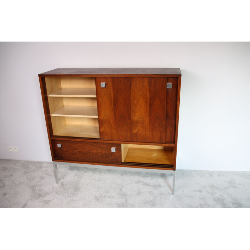 Vintage Highboard with bar - Alfred Hendrickx for Belform Rosewood - Belgium - 1960s