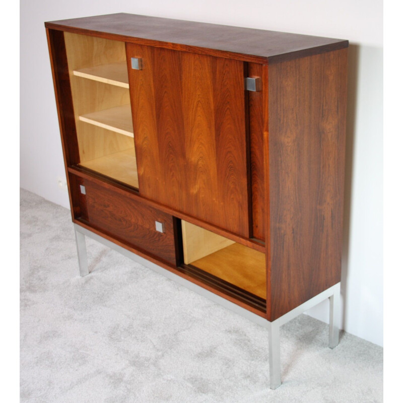 Vintage Highboard with bar - Alfred Hendrickx for Belform Rosewood - Belgium - 1960s