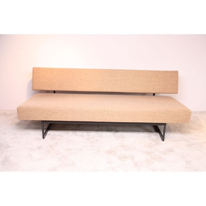 Vintage Sofa or daybed in cream white fabric - Dieter Wäckerlin for Idealheim - Switserland - 1950s