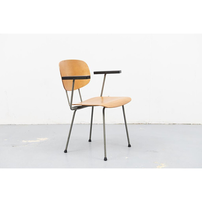 Set of 12 vintage chairs by Wim Rietveld for Dutch Gispen 1953