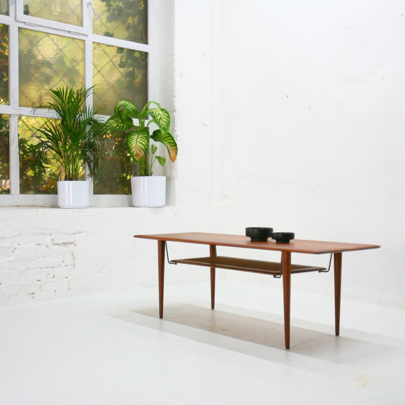 France & Son Minerva teak coffee table, P. HVIDT and O. NIELSEN - 1950s