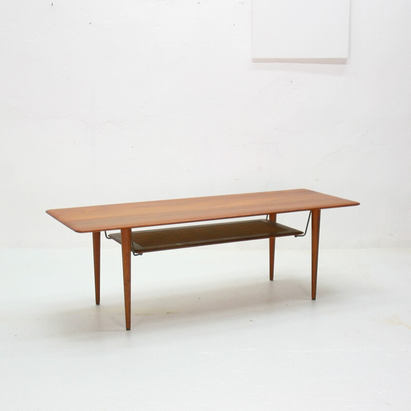 France & Son Minerva teak coffee table, P. HVIDT and O. NIELSEN - 1950s