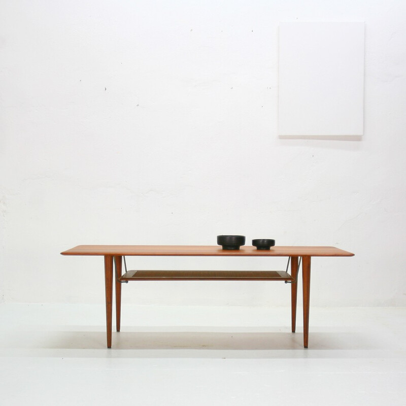 France & Son Minerva teak coffee table, P. HVIDT and O. NIELSEN - 1950s