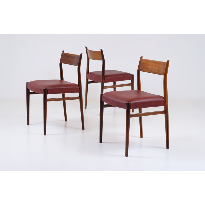 Vintage rosewood Sibast chairs by Arne Vodder 1960