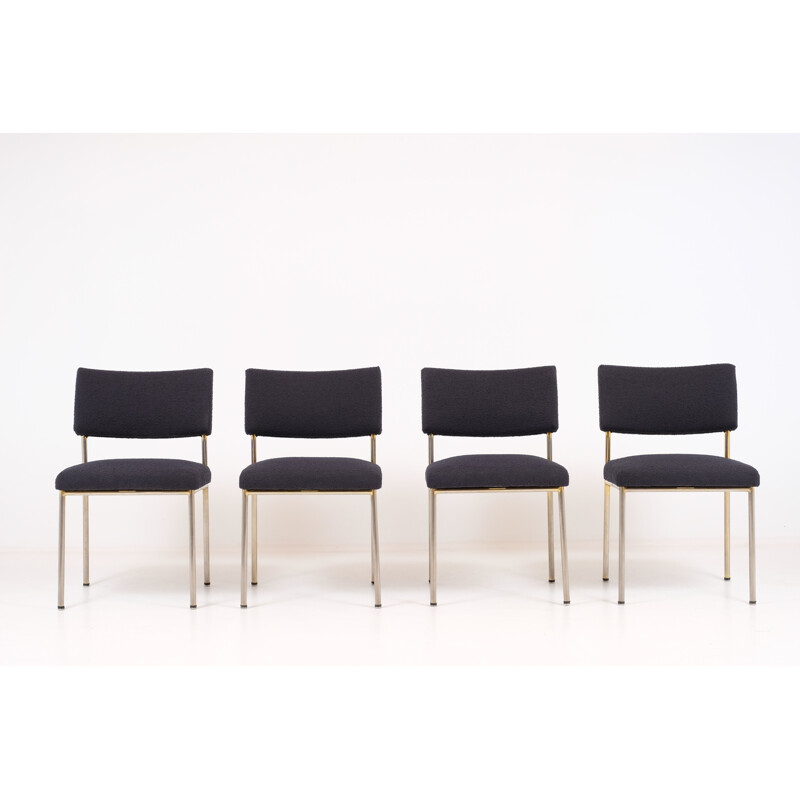 Conjunto de 4 cadeiras vintage de Joseph André Motte para Steiner, 1960