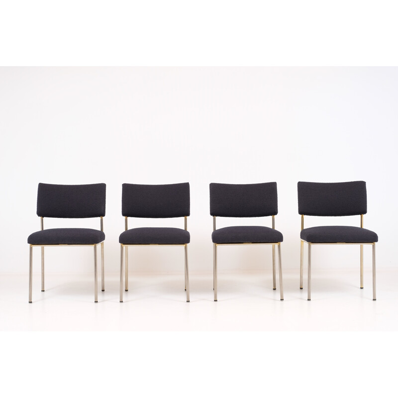 Set of 4 vintage chairs by Joseph André Motte for Steiner, 1960