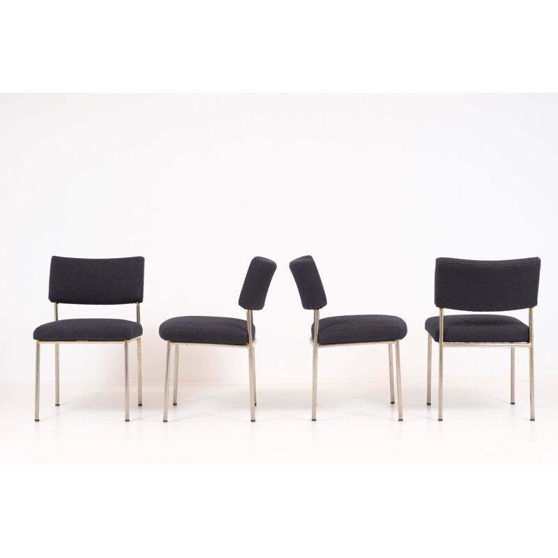 Set of 4 vintage chairs by Joseph André Motte for Steiner, 1960